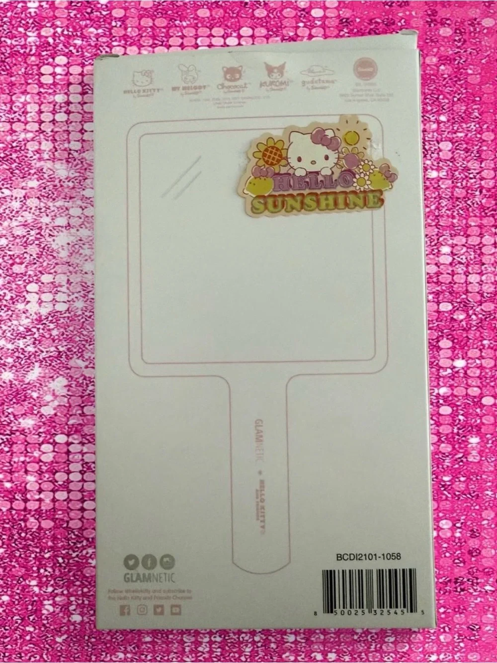 Sanrio Hello Kitty and friends Glamnetic handheld mirror
